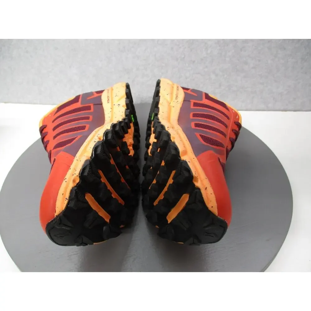 Inov-8 Trailfly G 270 Trail Running Shoes Womens Sz 7 Red /Burgundy/Orange